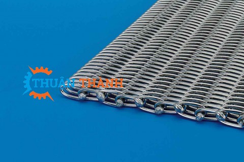 Băng tải lưới sợi xoắn inox - ty xỏ thẳng 6