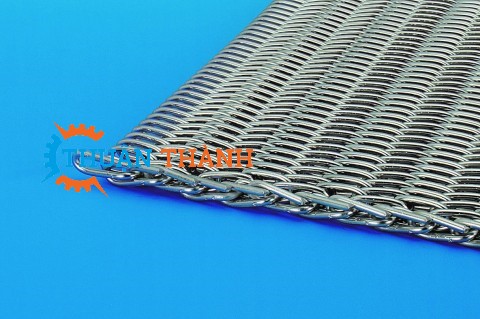 Băng tải lưới sợi xoắn inox - ty xỏ thẳng 5